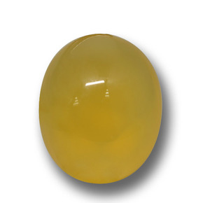 Agata naturale dorato da 4,22 ct, taglio ovale, traslucido