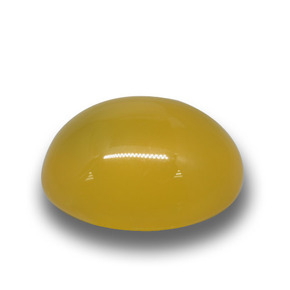 Agata naturale dorato da 4,22 ct, taglio ovale, traslucido