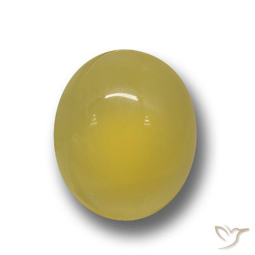 4.38ct Naturale Giallo medio-chiaro Agata, Ovale, Traslucido