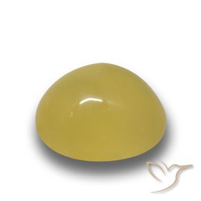 Agata Giallo medio-chiaro naturale da 4.00 ct, Ovale, Traslucido