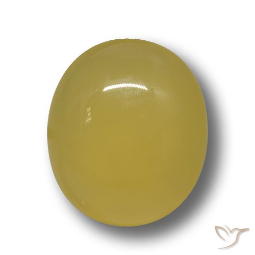 5.07ct Naturale Giallo medio Agata, Ovale, Traslucido