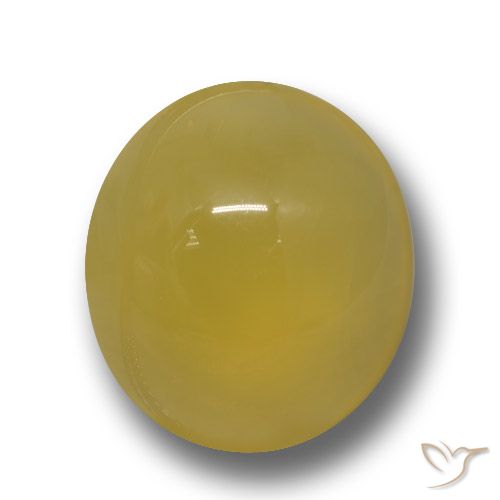 6.15ct Naturale Giallo intenso Agata, Ovale, Traslucido