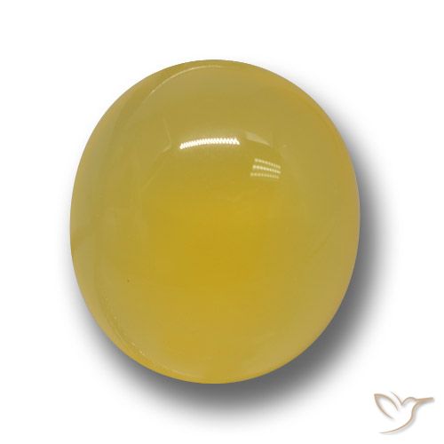 5.57ct Naturale Giallo intenso Agata, Ovale, Traslucido