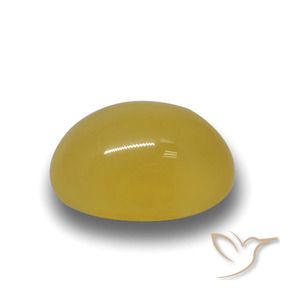 Agata Giallo miele naturale da 3.84 ct, Ovale, Traslucido
