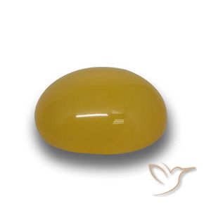 Agata Giallo ricco naturale da 4.23 ct, Ovale, Traslucido