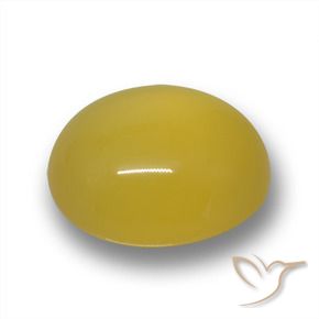 Agata Giallo medio naturale da 6.56 ct, Ovale, Traslucido