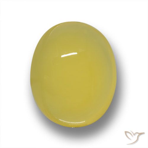 4.36ct Naturale Giallo Toscana Agata, Ovale, Traslucido