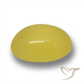 Agata Giallo Toscana naturale da 4.36 ct, Ovale, Traslucido