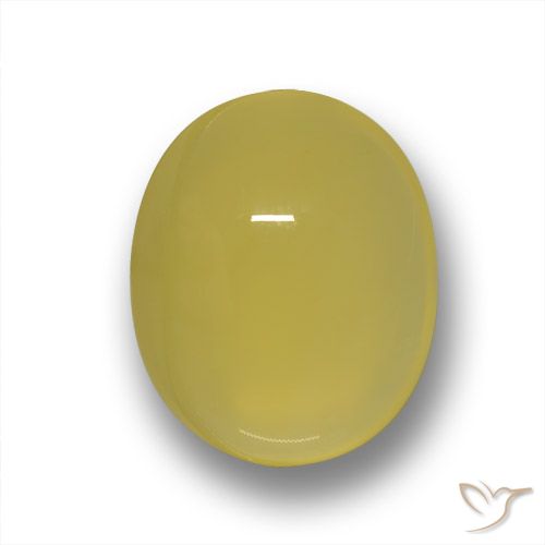 4.05ct Naturale Giallo Toscana Agata, Ovale, Traslucido
