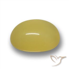 Agata Giallo Toscana naturale da 4.05 ct, Ovale, Traslucido