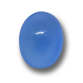 Agata Blu naturale da 13.20 ct, Taglio ovale, Traslucido