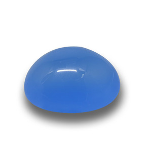 Agata Blu naturale da 13.20 ct, Taglio ovale, Traslucido