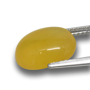 Agata Arancione-Oro naturale da 4.85 ct, Taglio ovale, Traslucido
