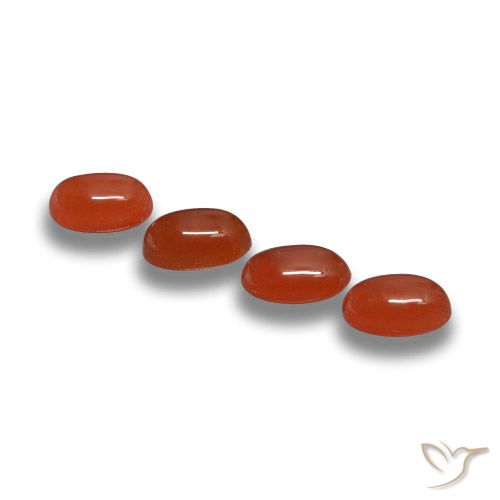 Gemme di Agata Rosso fuoco naturale da 2.15 ct, Ovale, Traslucido