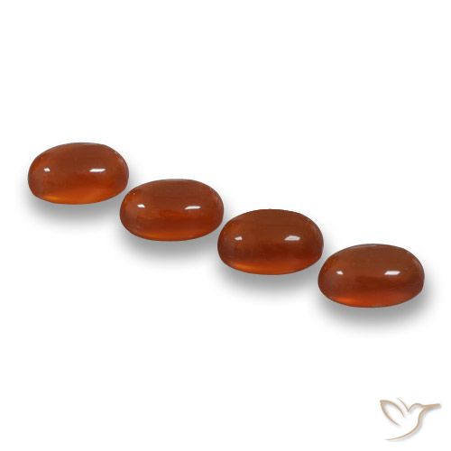 Agata naturale rosso da 2,49 ct, taglio ovale, traslucido