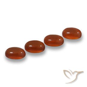 Agata naturale rosso da 2,49 ct, taglio ovale, traslucido