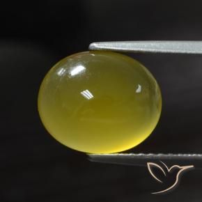 Agata Giallo intenso naturale da 2.95 ct, Ovale, Traslucido
