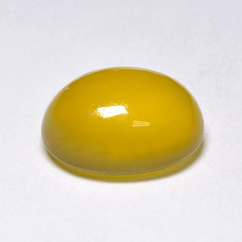 Agata Giallo intenso naturale da 4.47 ct, Taglio ovale, Traslucido