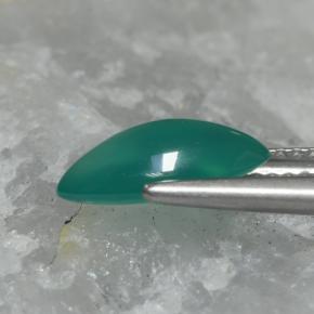 Agata Verde medio naturale da 1.52 ct, Taglio marquise, Traslucido