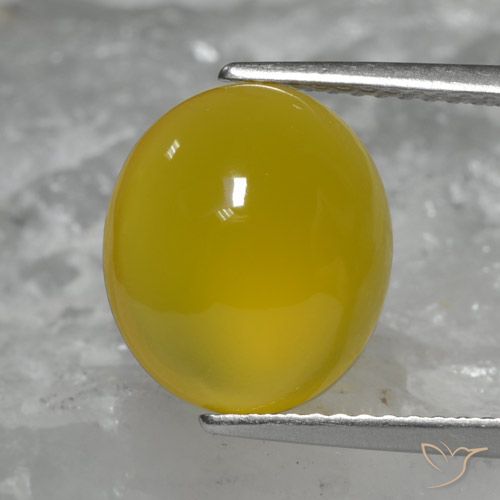4.62ct Naturale Giallo miele Agata, Ovale, Traslucido