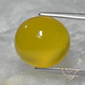 Agata Oro giallastro naturale da 5.33 ct, Ovale, Traslucido