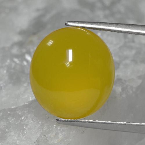 6.76ct Naturale Oro giallastro Agata, Ovale, Traslucido