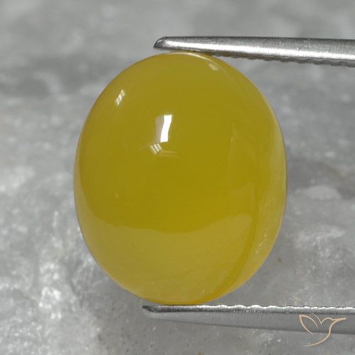 6.28ct Naturale Giallo miele Agata, Ovale, Traslucido