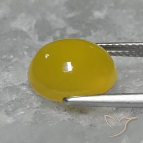 Agata Oro giallastro naturale da 4.64 ct, Ovale, Traslucido