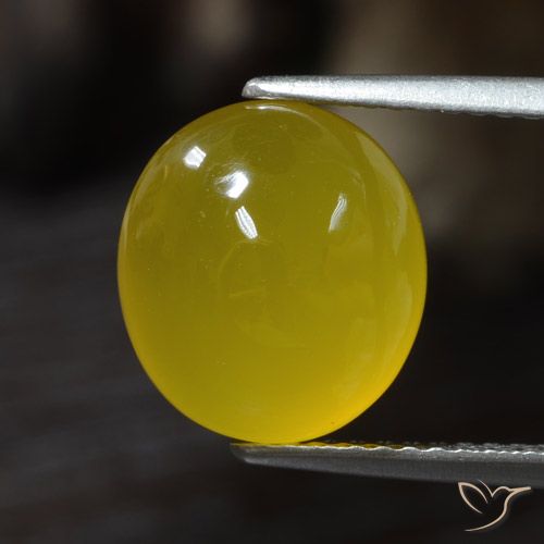4.30ct Naturale Giallo miele chiaro Agata, Ovale, Traslucido
