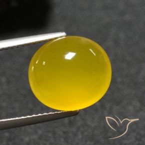 Agata Oro giallastro naturale da 5.93 ct, Ovale, Traslucido