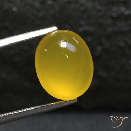 4.24ct Naturale Giallo miele Agata, Ovale, Traslucido