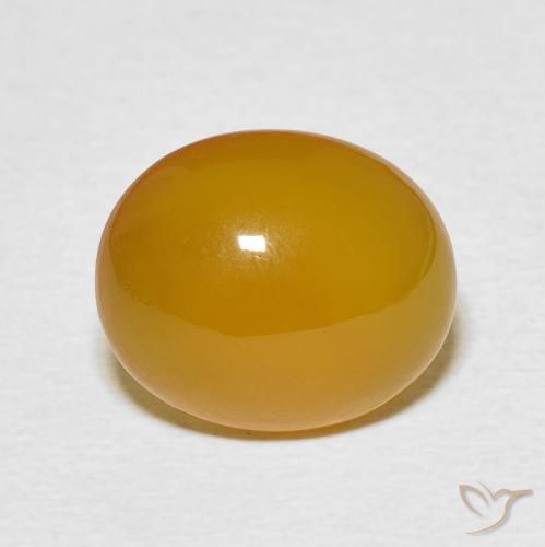 5.36ct Naturale Giallo miele chiaro Agata, Ovale, Traslucido