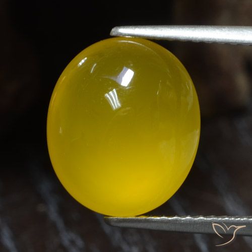 4.97ct Naturale Giallo miele Agata, Ovale, Traslucido