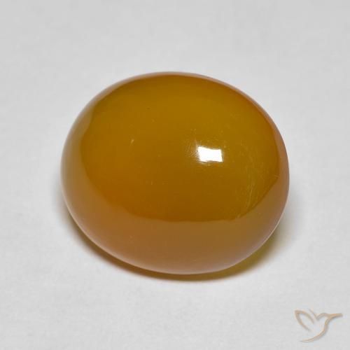 Agata Marrone arancio naturale da 5.53 ct, Ovale, Traslucido