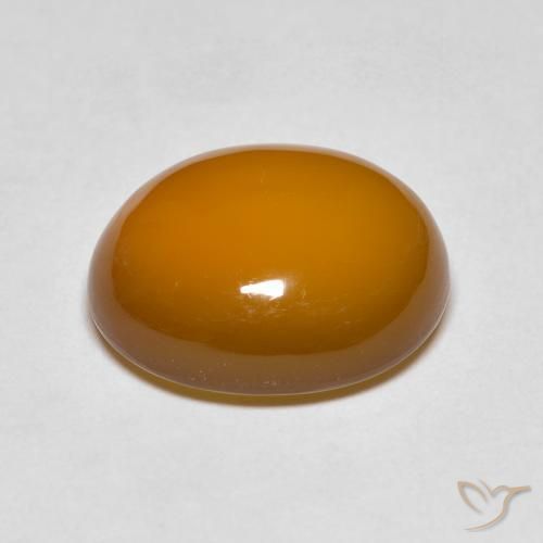 Agata Marrone arancio naturale da 5.53 ct, Ovale, Traslucido