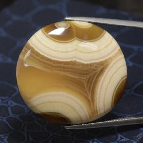 Agata naturale multicolore da 92,48 ct, taglio ovale, opaco