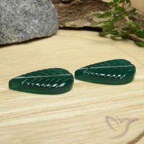 Gemme di Agata Verde scuro medio naturale da 10.48 ct, Taglio a fantasia, Traslucido
