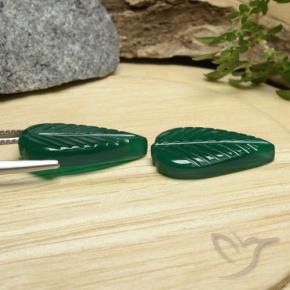 Gemme di Agata Verde scuro medio naturale da 10.48 ct, Taglio a fantasia, Traslucido