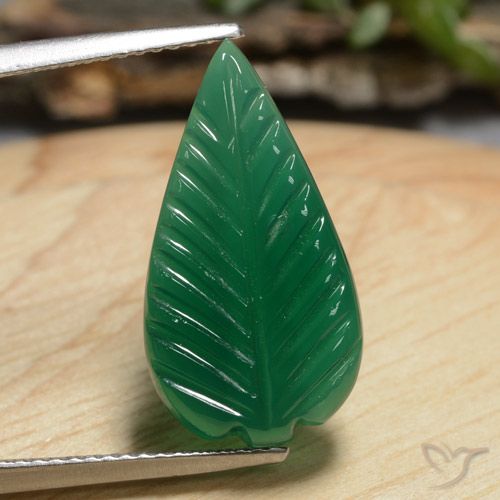 Agata Verde medio naturale da 5.19 ct, Taglio a fantasia, Traslucido