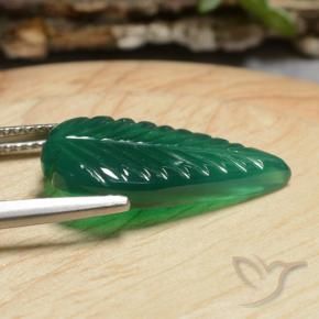 Agata Verde medio naturale da 5.19 ct, Taglio a fantasia, Traslucido