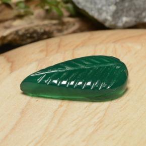 Agata naturale verde da 6,14 ct, forma fantasia, traslucido