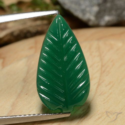 5.23ct Naturale Verde medio Agata, Taglio a fantasia, Traslucido