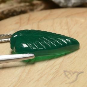 Agata Verde medio naturale da 5.23 ct, Taglio a fantasia, Traslucido