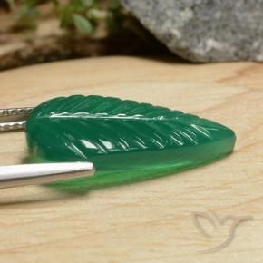 Agata Verde medio naturale da 5.43 ct, Taglio a fantasia, Traslucido