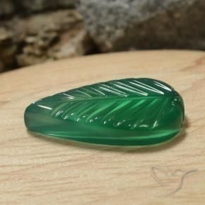 Agata Verde giallastro naturale da 5.52 ct, Taglio a fantasia, Traslucido