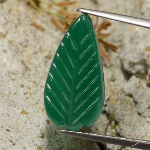 5.00ct Naturale Verde medio Agata, Taglio a fantasia, Traslucido, Photo A