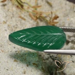 Agata Verde medio naturale da 5.00 ct, Taglio a fantasia, Traslucido