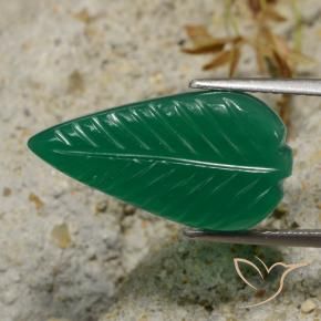 Agata Verde medio naturale da 6.30 ct, Taglio a fantasia, Traslucido