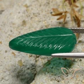 Agata Verde medio naturale da 6.30 ct, Taglio a fantasia, Traslucido