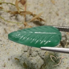 Agata Verde medio naturale da 3.62 ct, Taglio a fantasia, Traslucido
